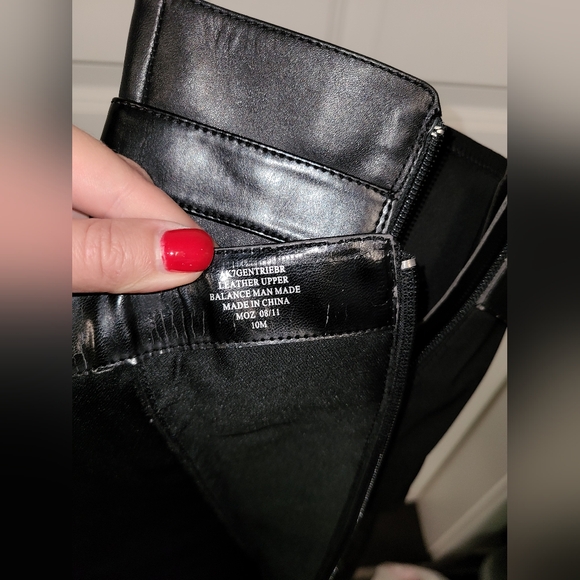 Nine West Kitten Mini Heel Black Boots Sz 10 - Picture 5 of 7